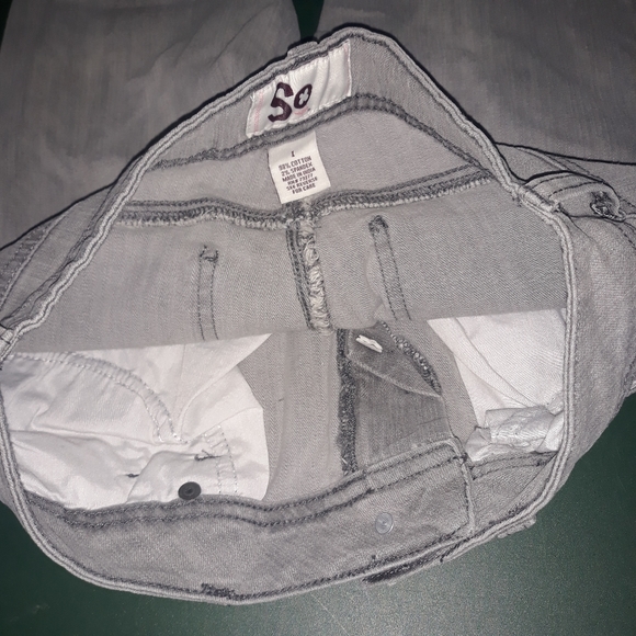 SO gray jeans denim size 1 grey pants business casual uniform everyday - Picture 8 of 13